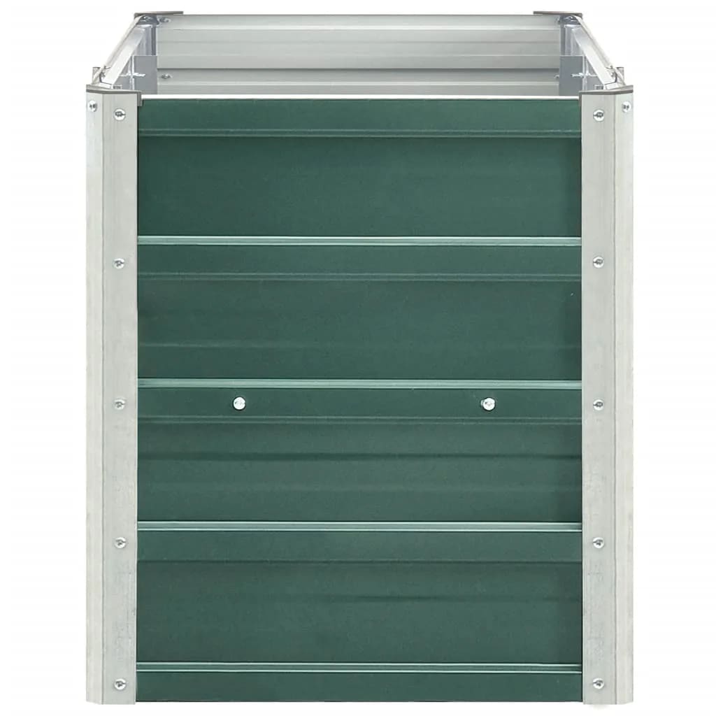 Vidaxl plantenbak verhoogd 240x40x45 cm gegalvaniseerd staal groen