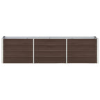 Vidaxl plantenbak verhoogd 240x40x45 cm gegalvaniseerd staal bruin