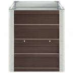 Vidaxl plantenbak verhoogd 240x40x45 cm gegalvaniseerd staal bruin