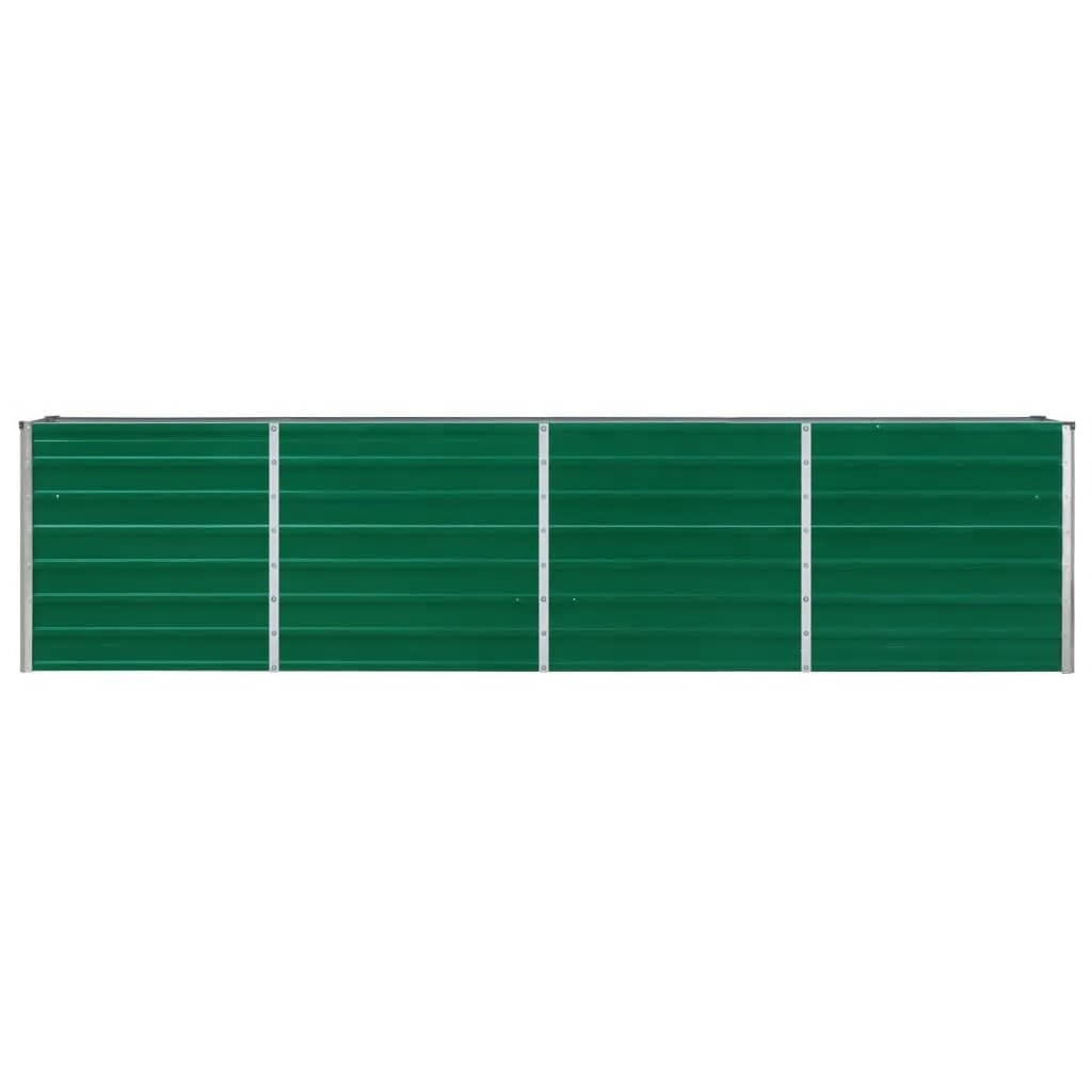 Vidaxl plantenbak verhoogd 320x40x77 cm gegalvaniseerd staal groen