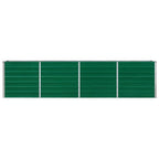 Vidaxl plantenbak verhoogd 320x40x77 cm gegalvaniseerd staal groen