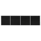 Vidaxl plantenbak verhoogd 320x40x77 cm gegalvaniseerd staal antraciet