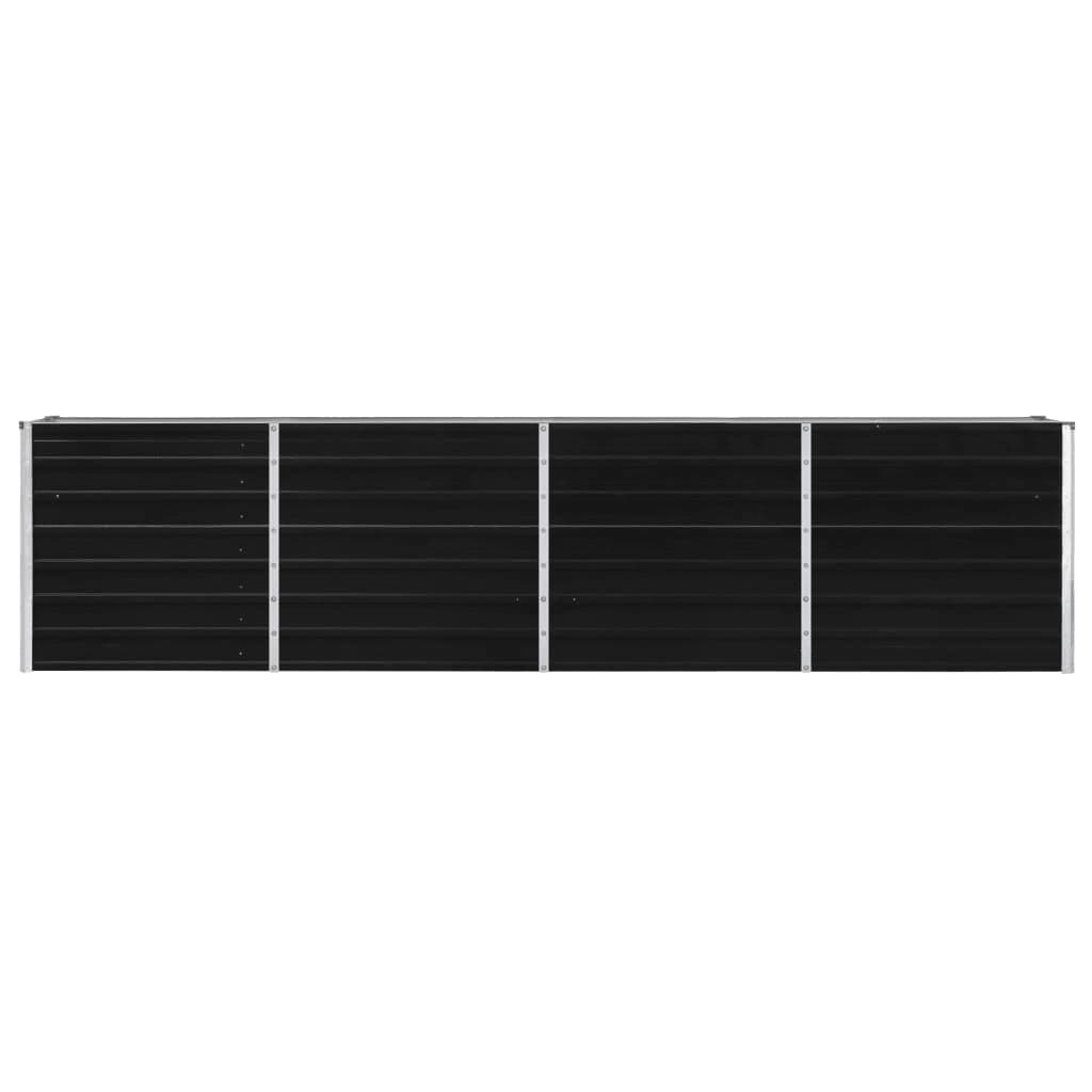 Vidaxl plantenbak verhoogd 320x40x77 cm gegalvaniseerd staal antraciet