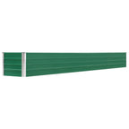 Vidaxl plantenbak verhoogd 320x40x45 cm gegalvaniseerd staal groen