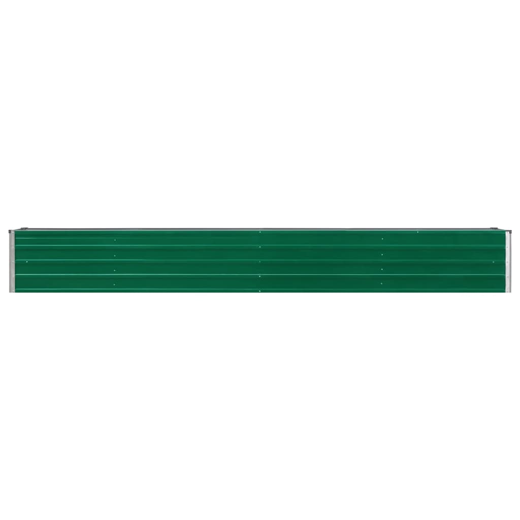 Vidaxl plantenbak verhoogd 320x40x45 cm gegalvaniseerd staal groen