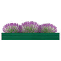 Vidaxl plantenbak verhoogd 320x40x45 cm gegalvaniseerd staal groen