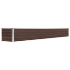 Vidaxl plantenbak verhoogd 320x40x45 cm gegalvaniseerd staal bruin