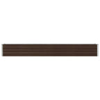 Vidaxl plantenbak verhoogd 320x40x45 cm gegalvaniseerd staal bruin