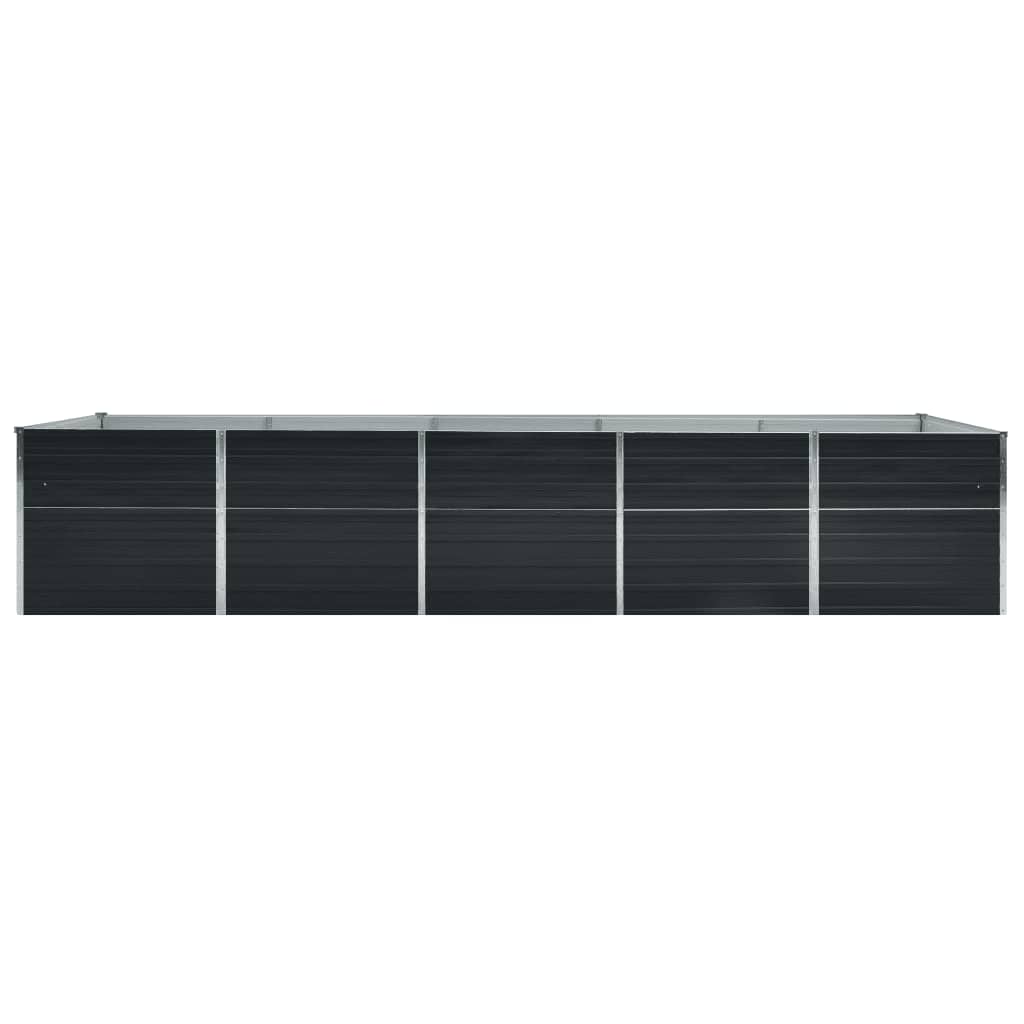 Vidaxl plantenbak verhoogd 400x80x45 cm gegalvaniseerd staal antraciet
