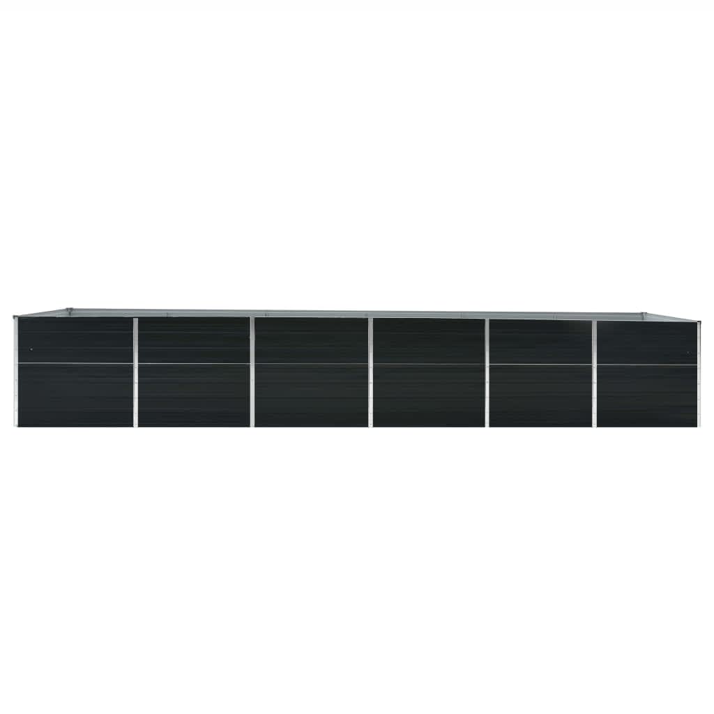 Vidaxl plantenbak verhoogd 480x80x77 cm gegalvaniseerd staal antraciet