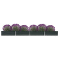 Vidaxl plantenbak verhoogd 600x80x45 cm gegalvaniseerd staal antraciet