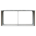 Vidaxl haardhoutschuur 330x92x153 cm gegalvaniseerd staal bruin