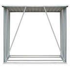 Vidaxl haardhoutschuur 163x83x154 cm gegalvaniseerd staal groen