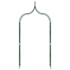 Vidaxl tuinboog 142x37x275 cm ijzer donkergroen