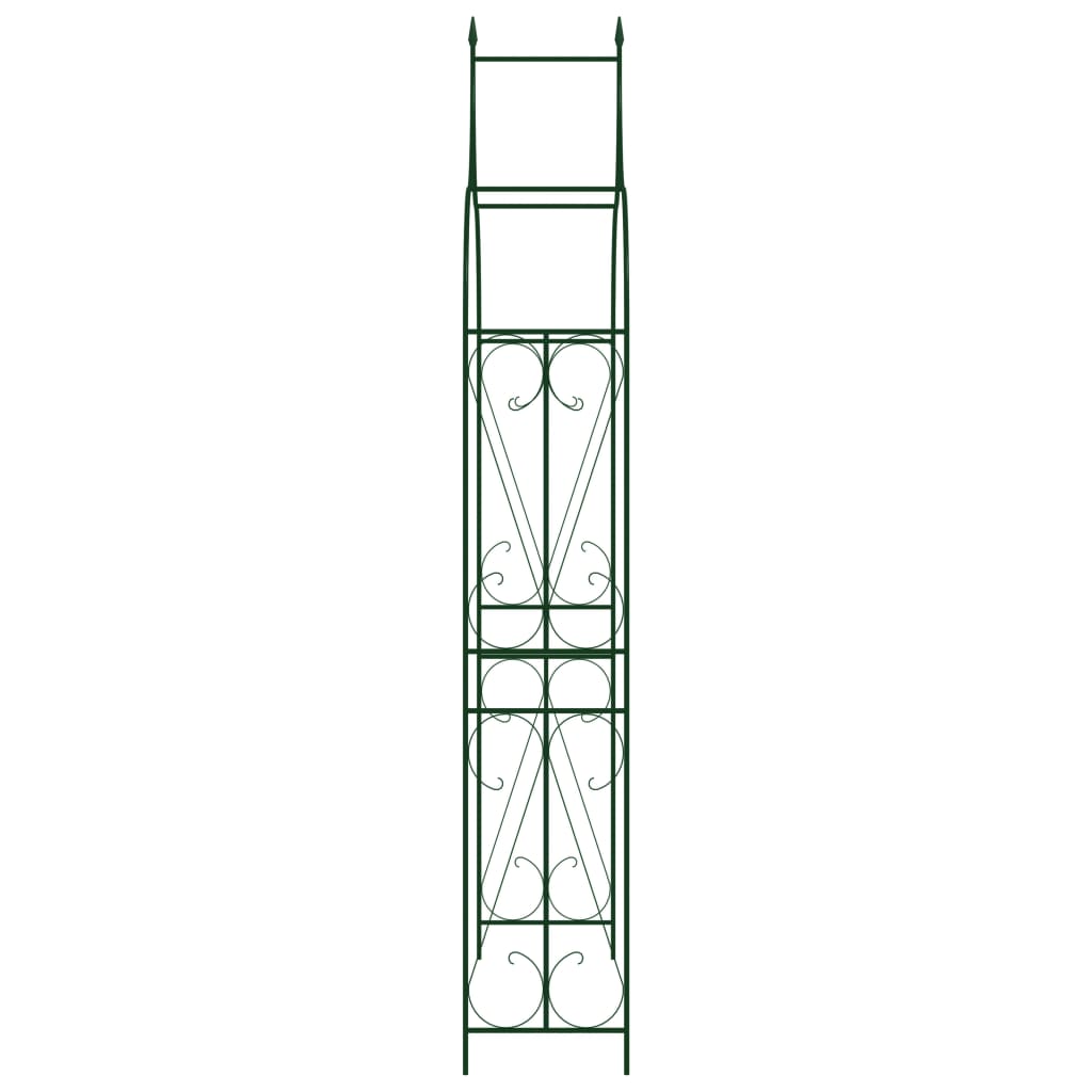 Vidaxl tuinboog 142x37x275 cm ijzer donkergroen