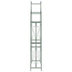 Vidaxl tuinboog 142x37x275 cm ijzer donkergroen