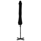 Vidaxl zweefparasol met aluminium paal 300 cm zwart