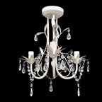 Vidaxl kroonluchters kristal 4 st elegant wit