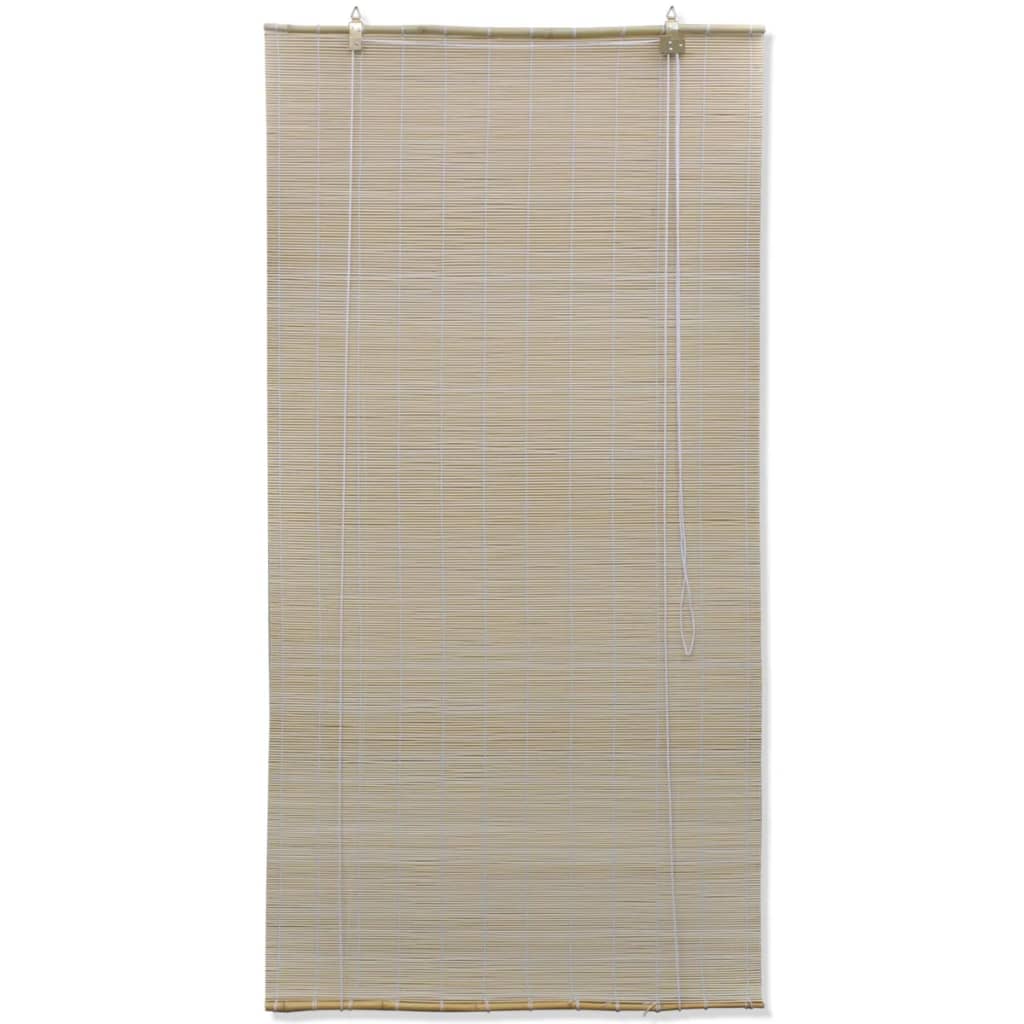 Vidaxl rolgordijnen 2 st 120x160 cm bamboe natuurlijk
