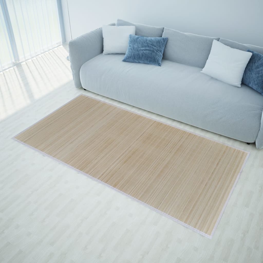 Vidaxl tapijten 4 st rechthoekig 120x180 cm bamboe natuurlijk