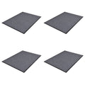 Vidaxl deurmatten 4 st 90x60 cm pvc grijs