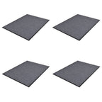 Vidaxl deurmatten 4 st 90x60 cm pvc grijs