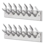 Vidaxl kapstokken 2 st aluminium zilverkleurig