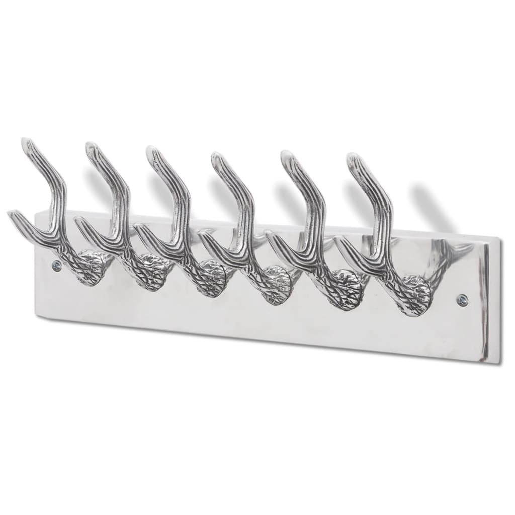 Vidaxl kapstokken 4 st aluminium zilverkleurig