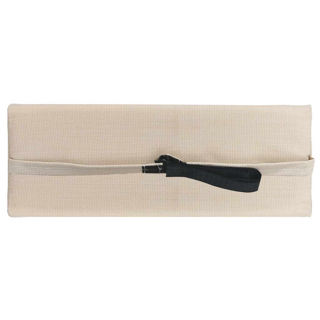 Vidaxl hoofdsteun voor ligstoel 40x7,5x15 cm textileen crème