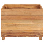 Vidaxl plantenbak verhoogd 50x40x38 cm gerecycled teakhout en staal