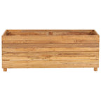 Vidaxl plantenbak verhoogd 100x40x38 cm gerecycled teakhout en staal