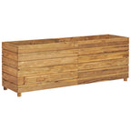 Vidaxl plantenbak verhoogd 150x40x55 cm gerecycled teakhout en staal