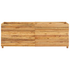 Vidaxl plantenbak verhoogd 150x40x55 cm gerecycled teakhout en staal