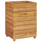 Vidaxl plantenbak verhoogd 50x40x72 cm gerecycled teakhout en staal