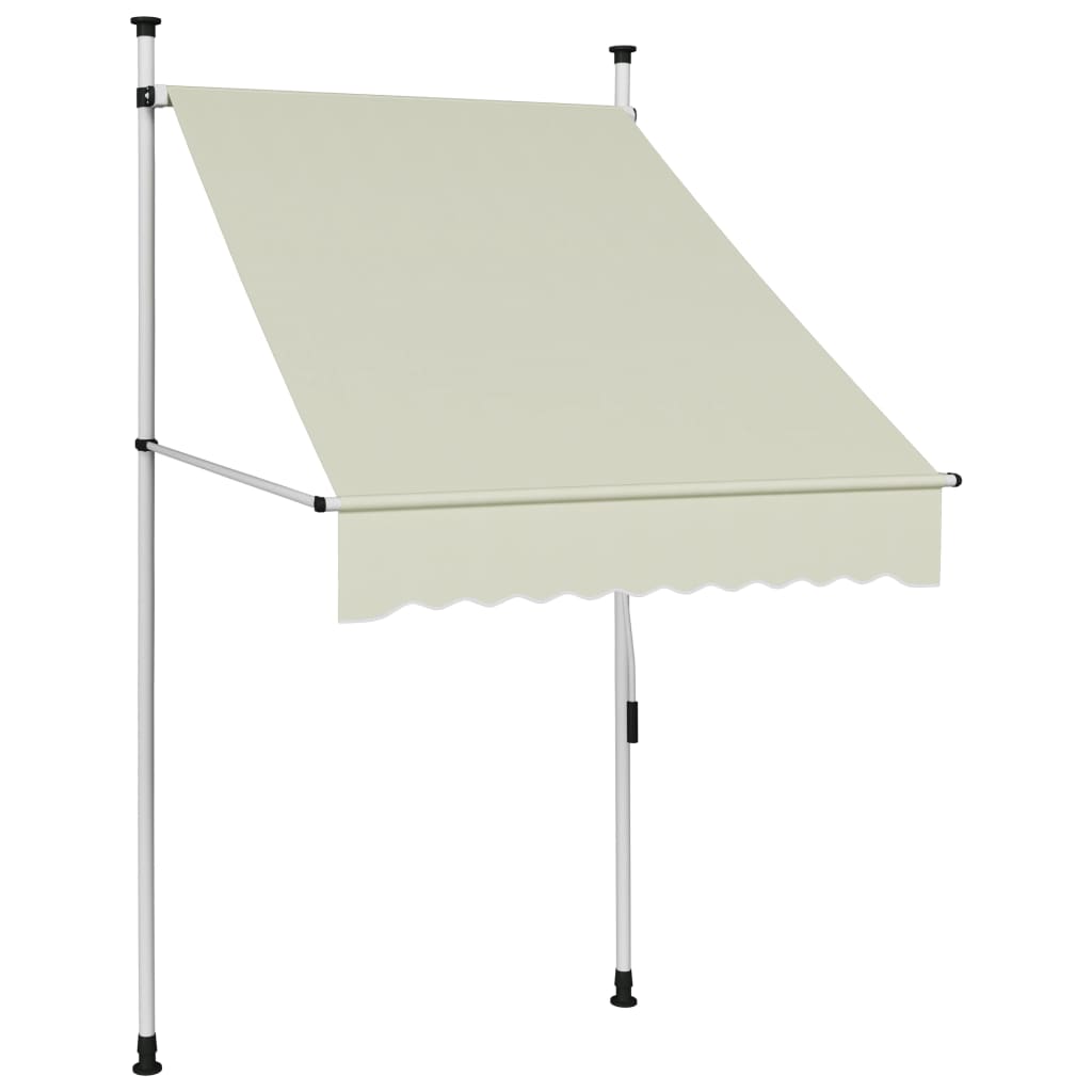 Vidaxl luifel handmatig uittrekbaar 100 cm crème