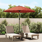 Vidaxl parasol met aluminium paal 270 cm terracottakleurig