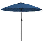 Vidaxl parasol met aluminium paal 270 cm azuurblauw