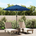 Vidaxl parasol met aluminium paal 270 cm azuurblauw