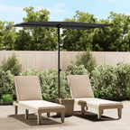 Vidaxl parasol met aluminium paal 2x1,5 m zwart