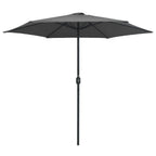 Vidaxl parasol met aluminium paal 270x246 cm antracietkleurig