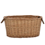 Vidaxl houtmand met handvatten 56x40x28 cm natuurlijk wilgenhout