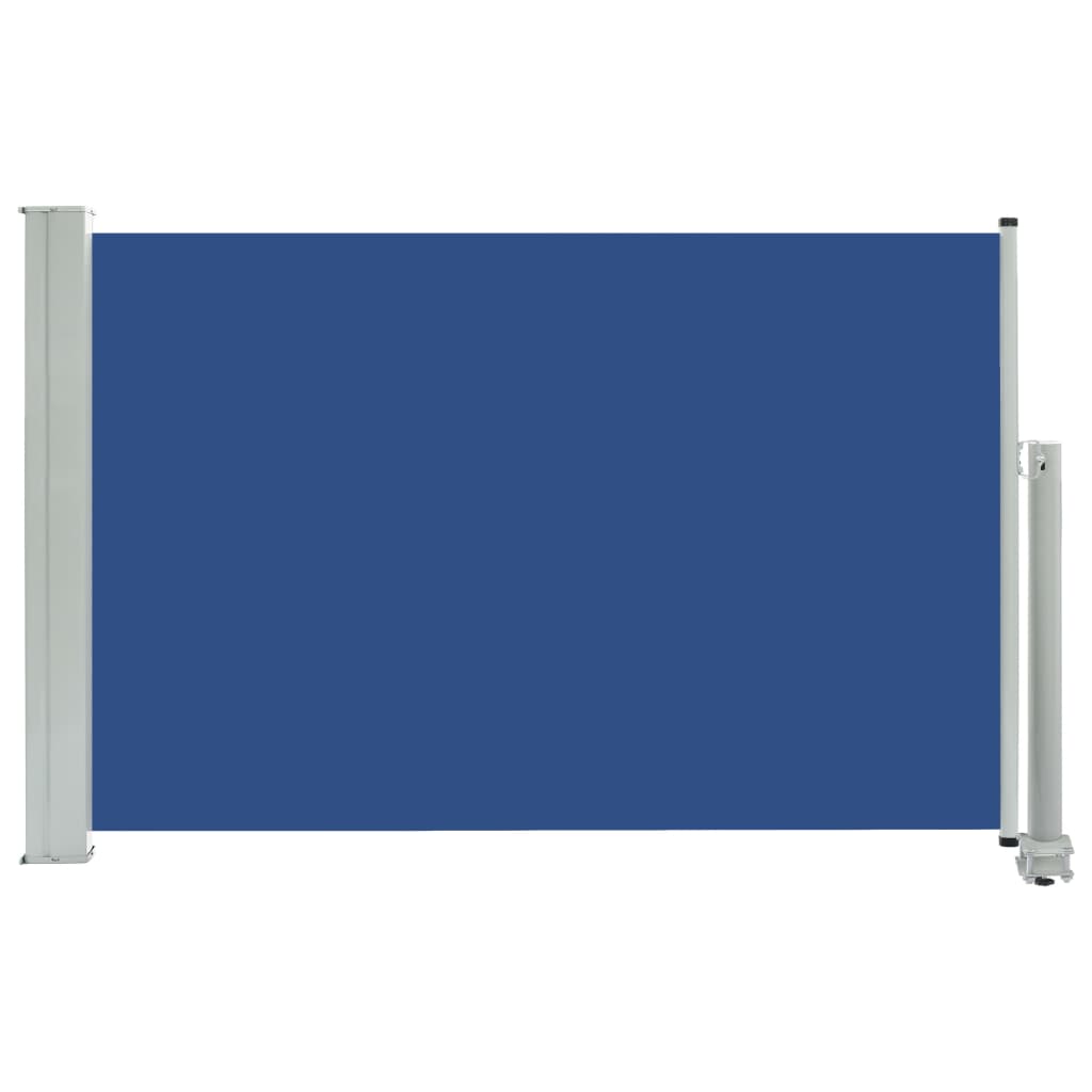 Vidaxl tuinscherm uittrekbaar 60x300 cm blauw