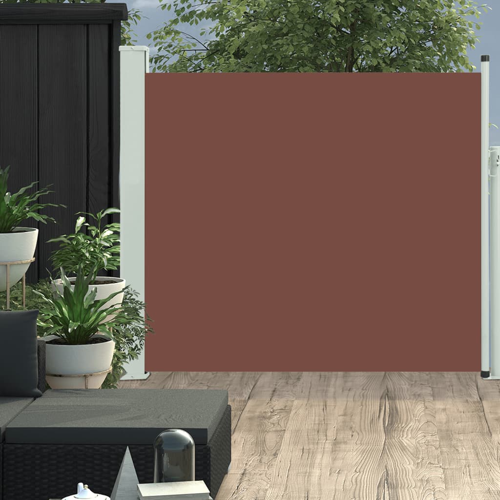 Vidaxl tuinscherm uittrekbaar 100x300 cm bruin