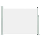Vidaxl tuinscherm uittrekbaar 100x500 cm crème