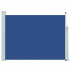 VidaXL Tuinscherm uittrekbaar 100x500 cm blauw