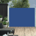 VidaXL Tuinscherm uittrekbaar 100x500 cm blauw