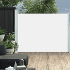 Vidaxl tuinscherm uittrekbaar 140x500 cm crème