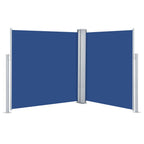 Vidaxl windscherm uittrekbaar 140x600 cm blauw