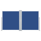 Vidaxl windscherm uittrekbaar 160x600 cm blauw