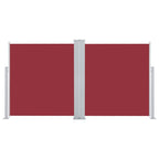 Vidaxl windscherm uittrekbaar 160x600 cm rood